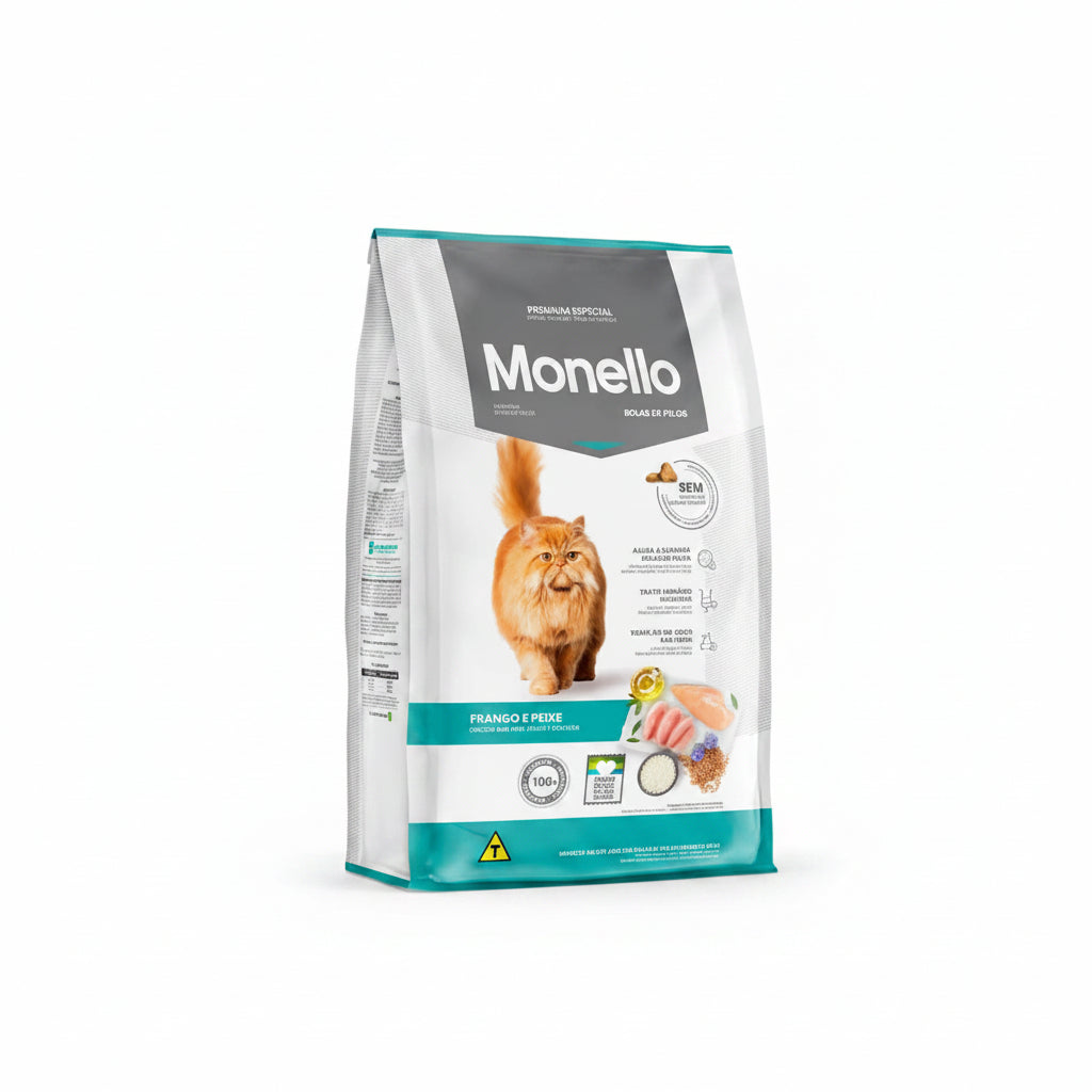 Monello Adult Cat Hairball Control Chicken & Fish | 1Kg