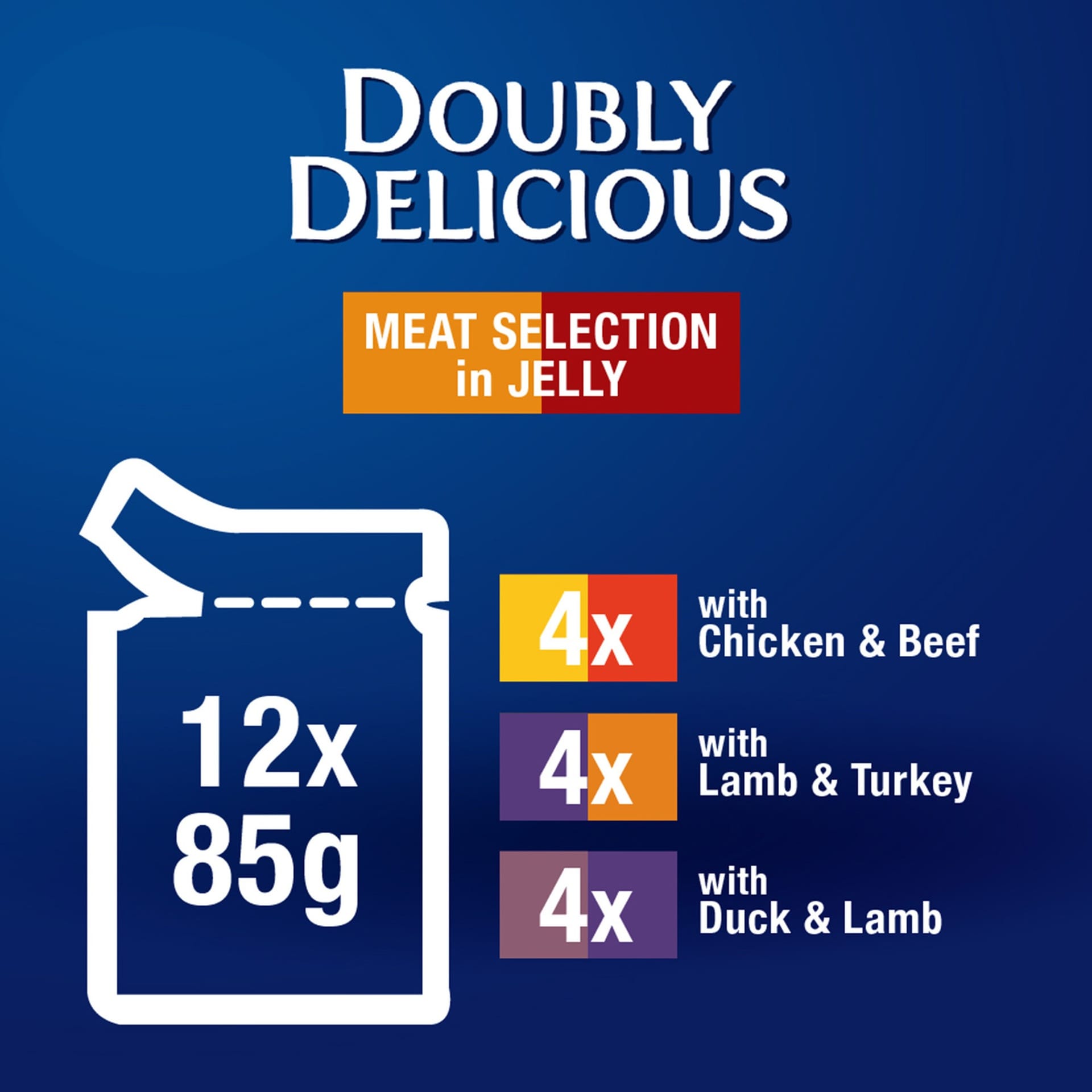 Purina Felix Doubly Delicious Meat Selection In Jelly | 12×85g